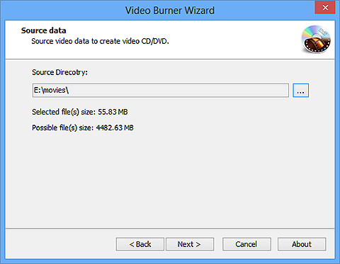 Choose Video Disc Type & Add Source Video Files