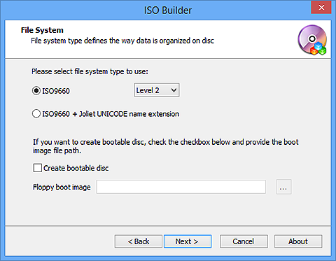 Select File System Type